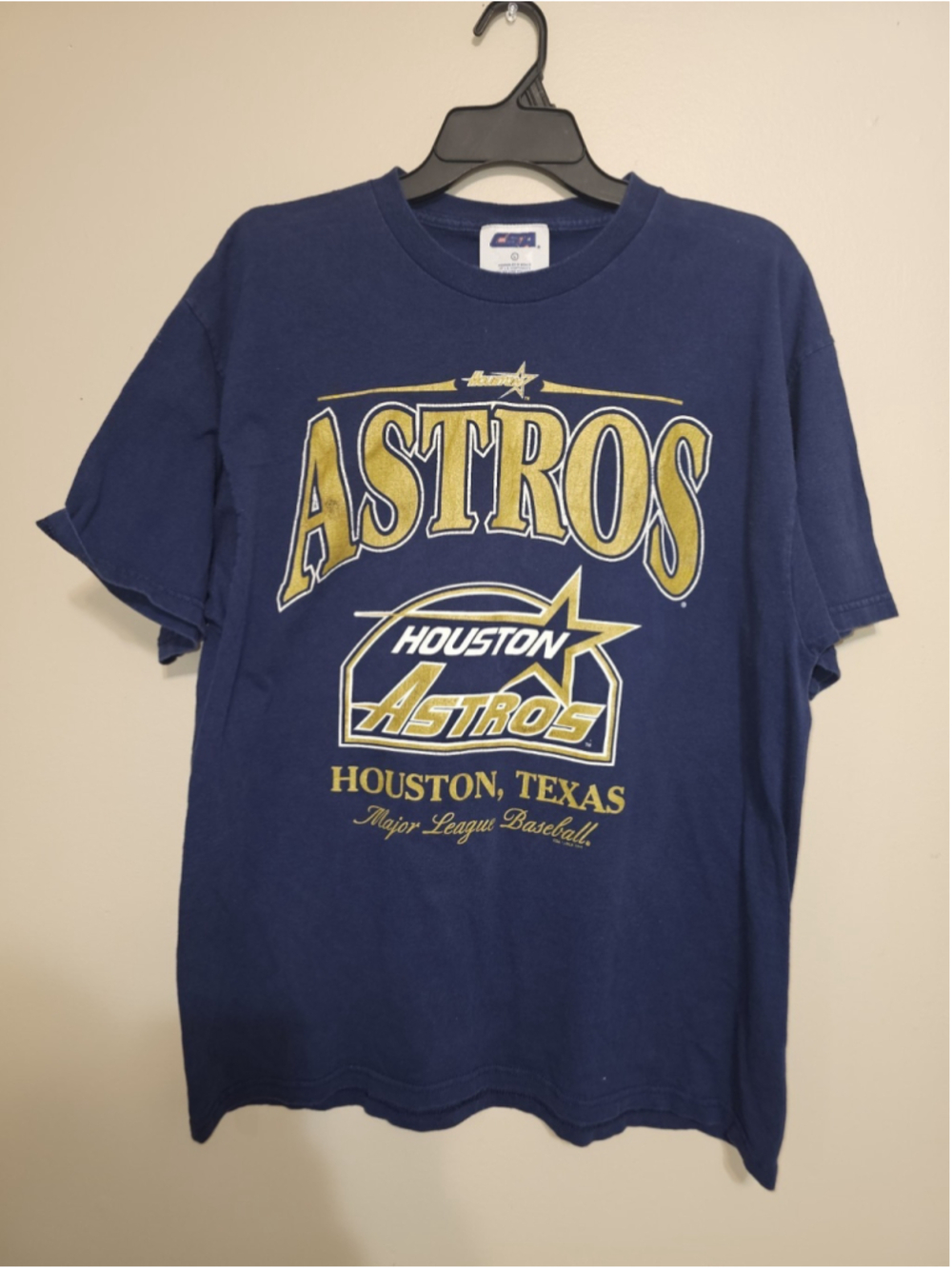 CSA Nutmeg Mills Vintage 1999 Houston Astros T-Shirt Men's Large Blue MLB